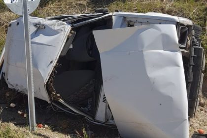 Seydikemer’de trafik kazası, meydana gelen trafik kazasında, otomobil takla attı