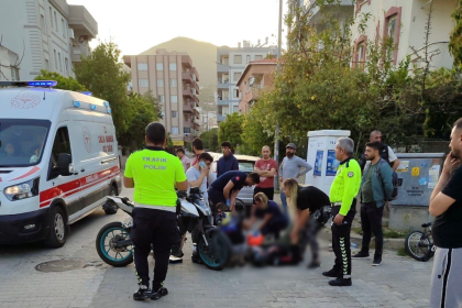 milas motsiklet kazası trafik kaza motosiklet yayaya çarptı