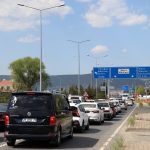 Muğla’da araç kuyruğu,