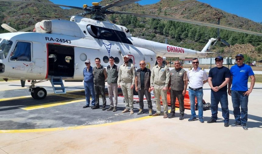 Muğla yangın helikopteri Orman Bölge Müdürlüğü