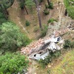 Milas uçuruma devrilen tır Milas tır kazası Milas kaza Milas trafik kazası