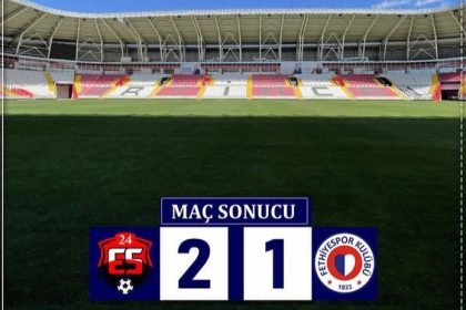 Fethiyespor Erzincanspor maç sonucu TFF 2. Lig 24 Erzincanspor
