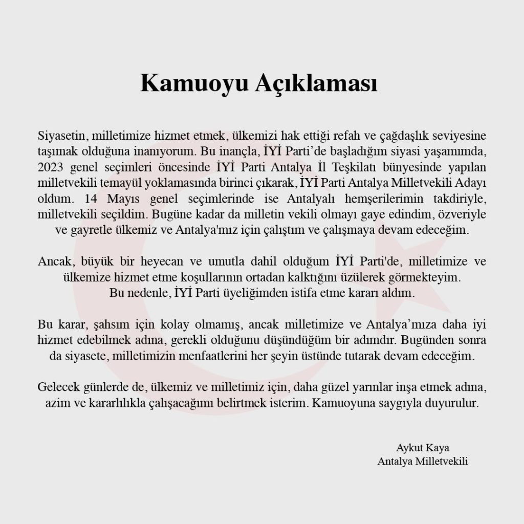 aykut kaya, aykut kaya iyi parti, aykut kaya istifa, aykut kaya kimdir, antalya aykut kaya