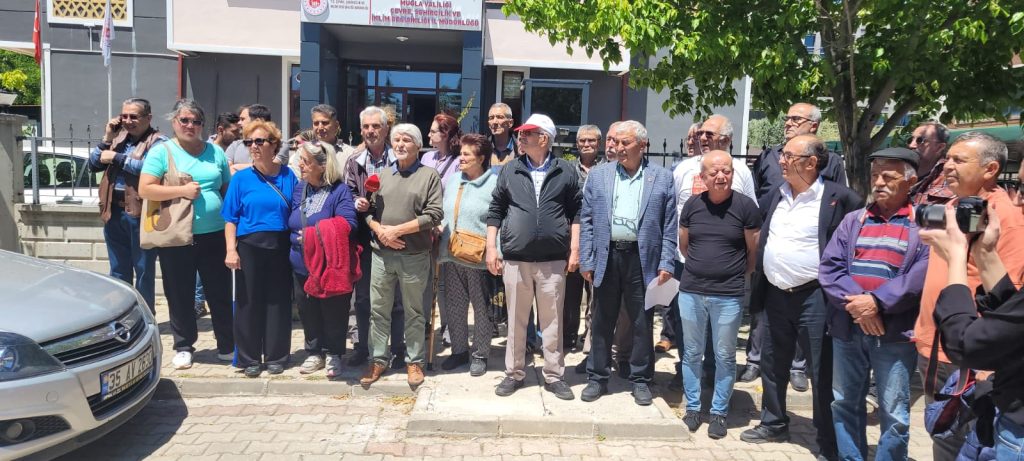 Yatağan’da yapılması planlanan mermer ocağına, Eskihisar Mahallesi’nde yapılmak istenen mermer madenine