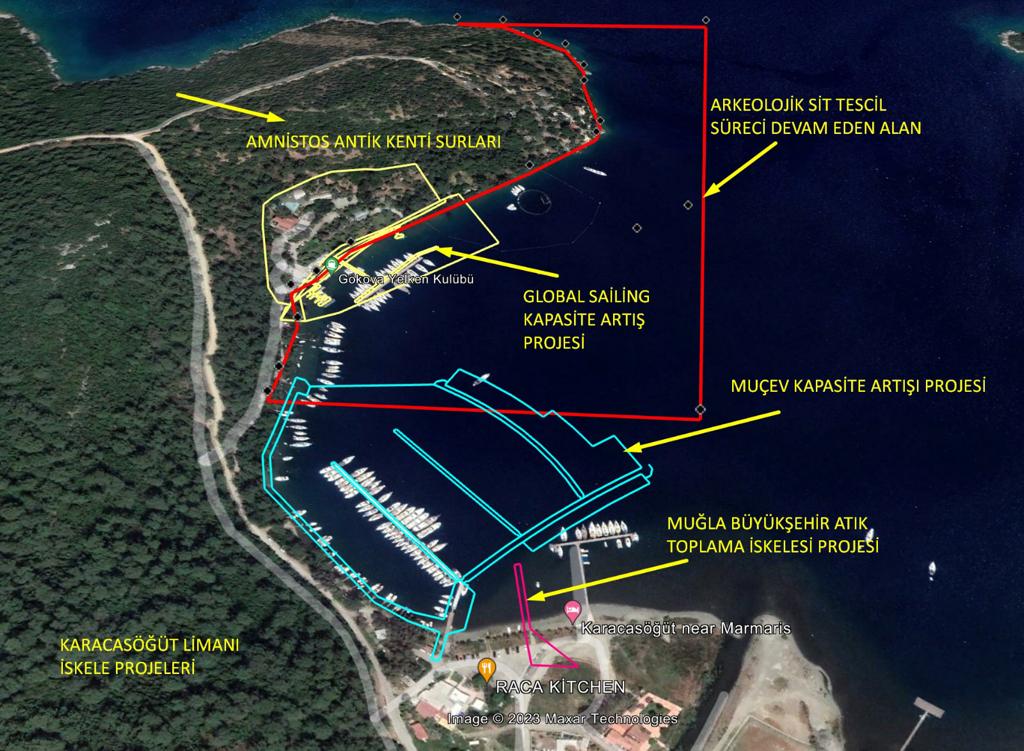 Marmaris Kent Konseyi Yat Yanaşma İskelesi ve Turizm Konaklama Tesisi Marmaris kent konseyi dava Marmaris ÇED davaları