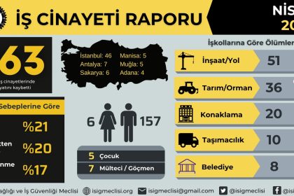 İsig meclisi iş cinayeti raporu Muğla iş cinayetleri nisan ayı raporu