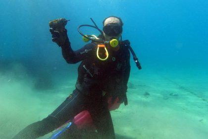 Bodrum’da deniz dibi temizliğinde, deniz dibi temizliği