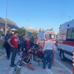 Köyceğiz’de trafik kazası, otomobil ile motosiklet çarpıştı
