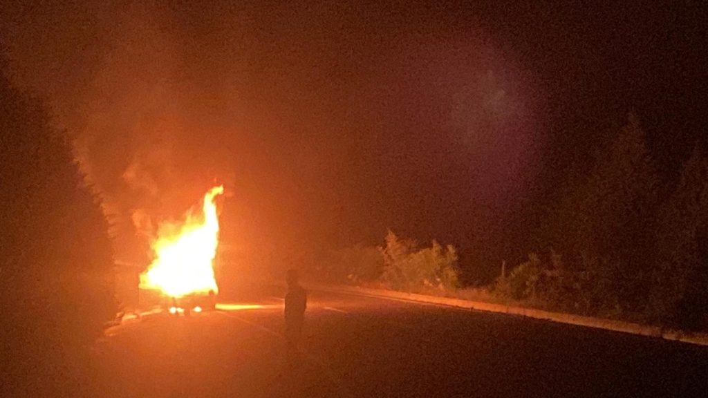 Marmaris’te otomobilde yangın, otomobilde çıkan yangın
