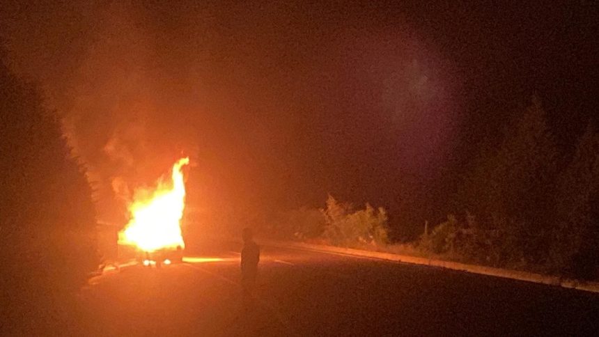 Marmaris’te otomobilde yangın, otomobilde çıkan yangın