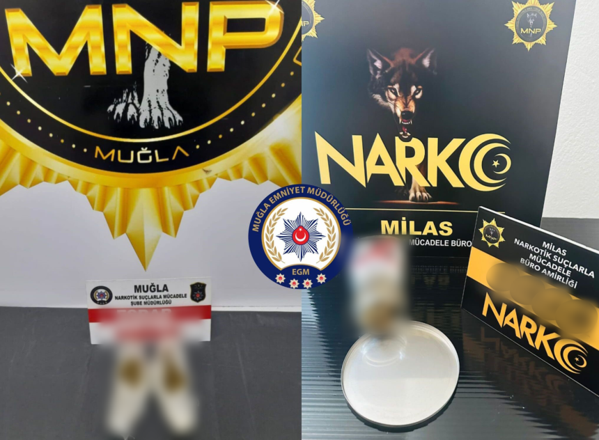 Muğla’da, uyuşturucu operasyonlarında,