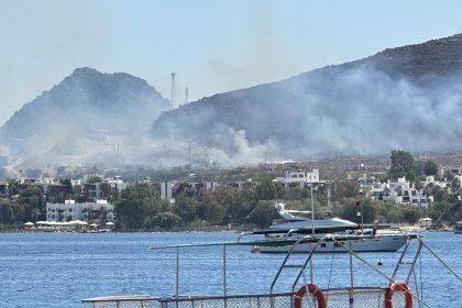 bodrum yangın bodrum otluk alan yangını bodrum otluk alan Bodrum otluk yangını