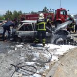 Muğla Eğitim ve Araştırma Hastanesi muğla hastane otoparkında bir araç yandı muğla araba yangını muğla eğitim araştırma hastanesi yangın