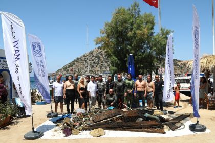 bodrum gümüşlük Bodrum Belediyesi Denize En Çok Mavi Yakışır deniz temizliği bodrum bodrum temizlik