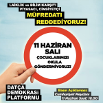 Datça Demokrasi Platformu Türkiye Yüzyılı Maarif Modeli boykot Datça Demokrasi Platformu eğitim boykotu