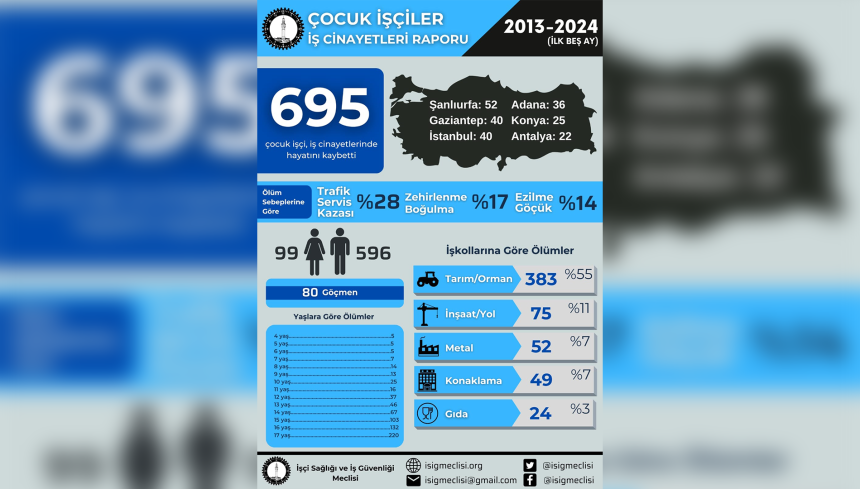 İSİG Meclisi İSİG Meclisi çocuk iş cinayeti raporu İSİG rapor Çocuk İşçiler İş Cinayetleri Raporu