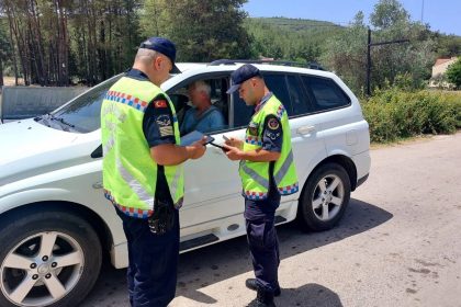 Muğla’da jandarma ekipleri, ‘huzur ve güven’ uygulamasında, il genelinde