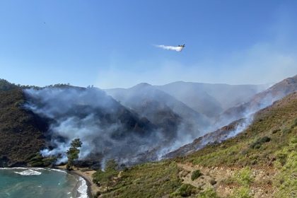 Marmaris’te çıkan orman yangınına, orman yangınına
