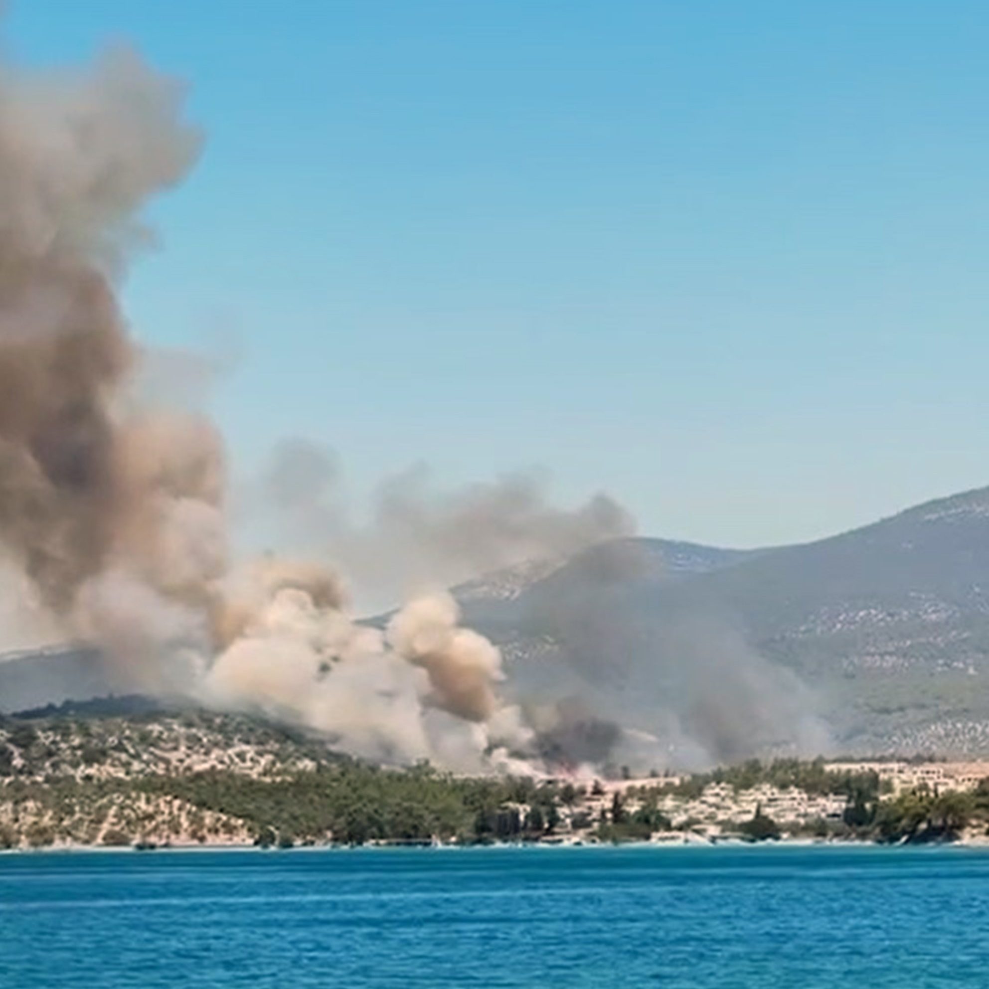 Milas’ta orman yangını, Milas ilçesinde çıkan orman yangınına
