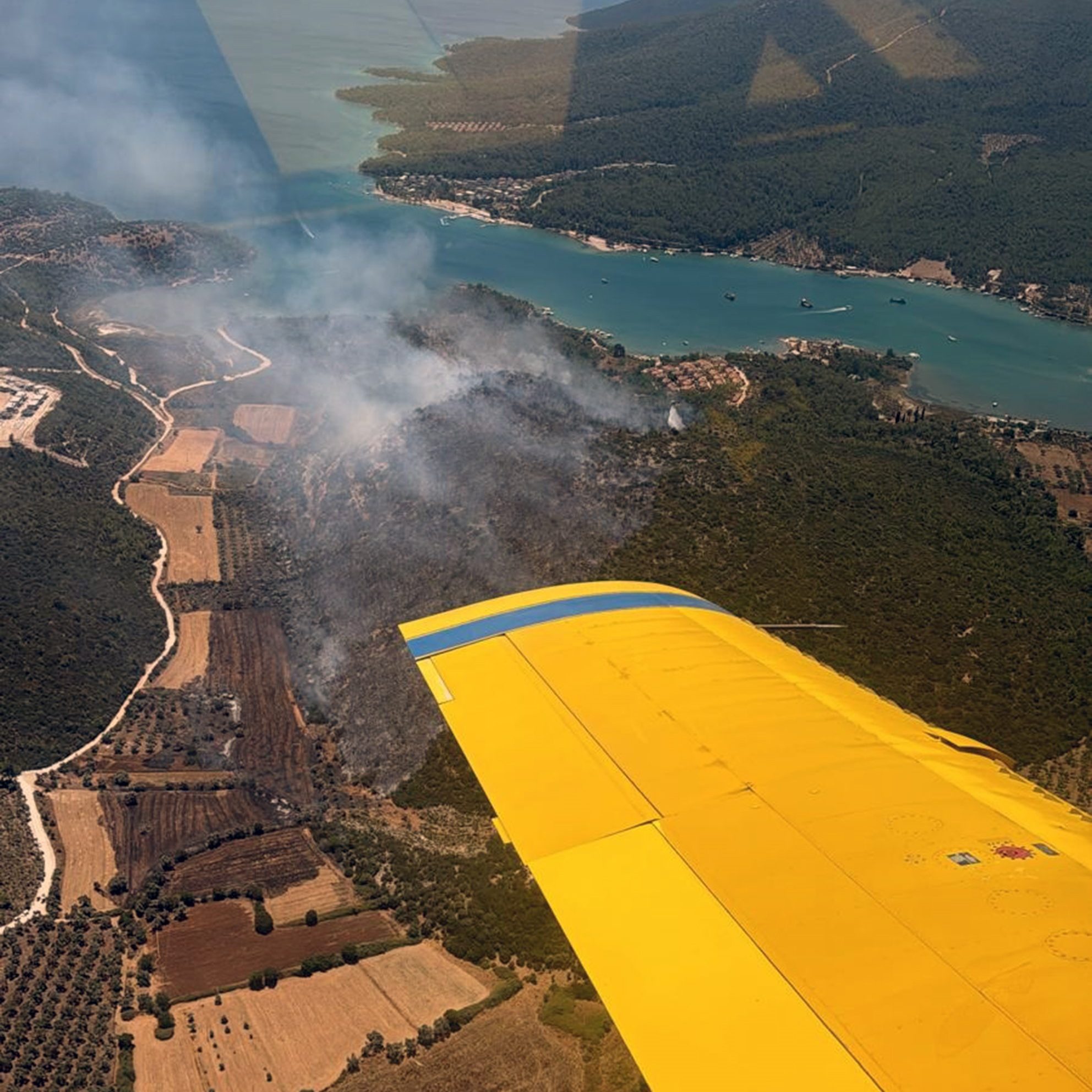 Milas’ta çıkan orman yangını, Muğla’nın Milas ilçesinde çıkan orman yangınına