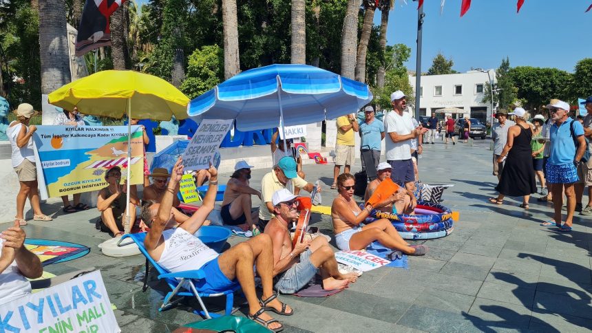 Özgür Kıyılar Bodrum İnisiyatifi bodrum kıyı işgali bodrum kıyı eylemi kıyı işgallerine karşı eylem kıyı işgali