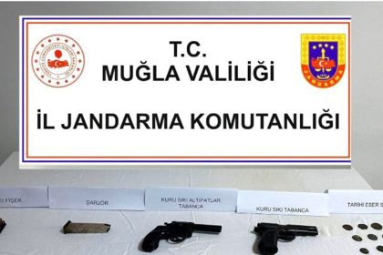 Roma dönemine ait sikke tarihi eser sikke datça tarihi eser operasyonu Datça tarihi eser