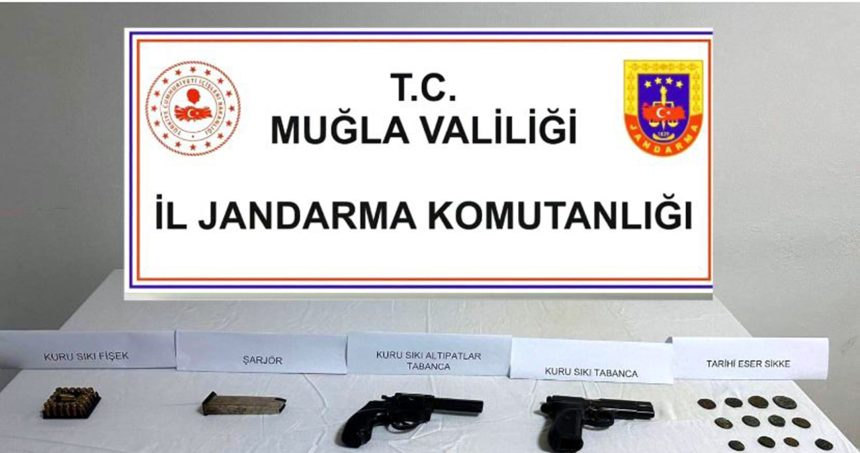 Roma dönemine ait sikke tarihi eser sikke datça tarihi eser operasyonu Datça tarihi eser
