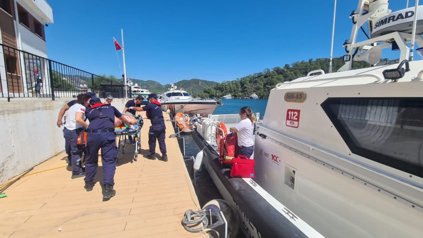 fethiye tekne fethiye açıkları sahil güvenlik ekipleri marmaris tıbbi tahliye marmaris fethiye tıbbi tahliye