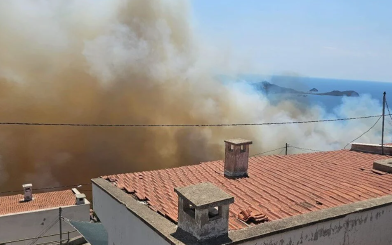 dikili çandarlı çandarlı yangın dikili yangın mavikent sitesi izmir çandarlı yangın