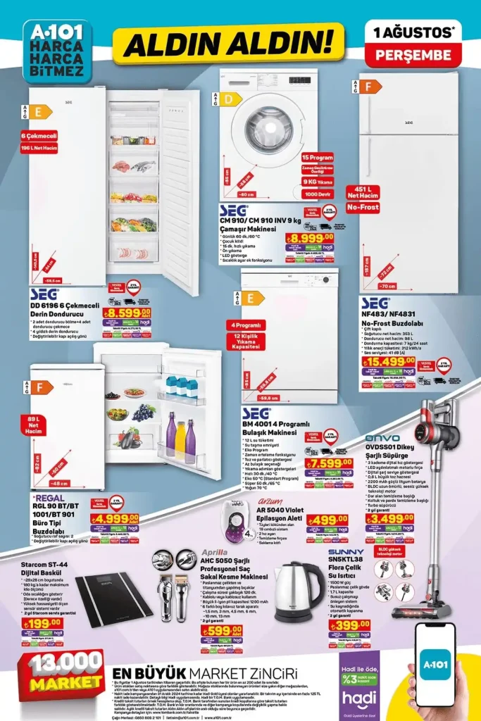 A101 katalog, A101 aktüel, A101 1 Ağustos aktüel, A101 aktüel ürünleri, A101 Ağustos aktüel ürünleri