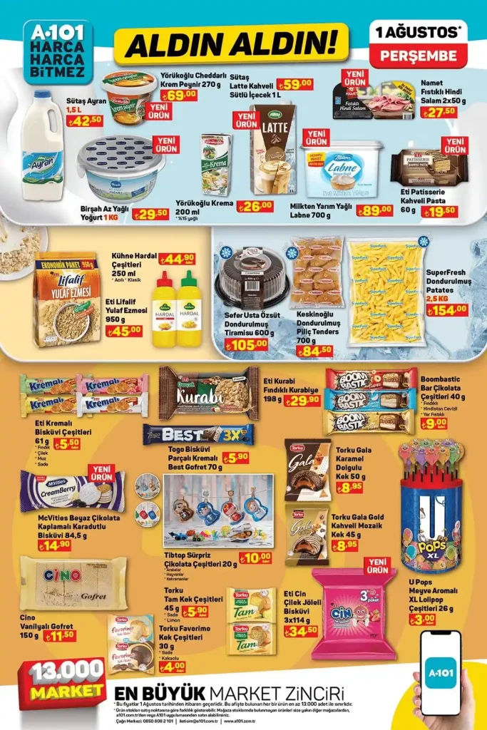 A101 katalog, A101 aktüel, A101 1 Ağustos aktüel, A101 aktüel ürünleri, A101 Ağustos aktüel ürünleri