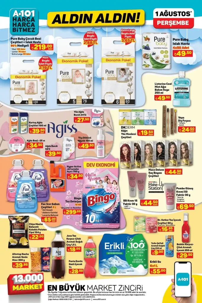 A101 katalog, A101 aktüel, A101 1 Ağustos aktüel, A101 aktüel ürünleri, A101 Ağustos aktüel ürünleri