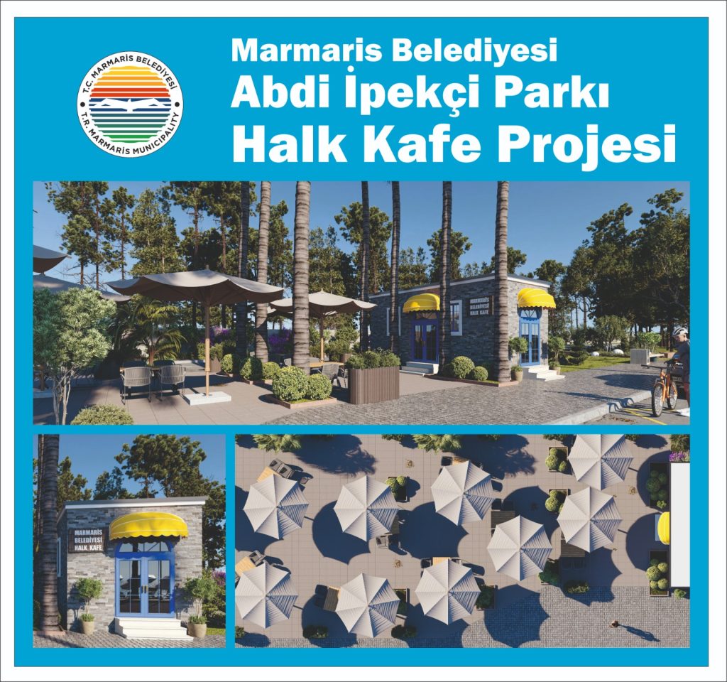 Marmaris’teki Abdi İpekçi Parkı’nda halk kafe, Abdi İpekçi Parkı’na halk kafe