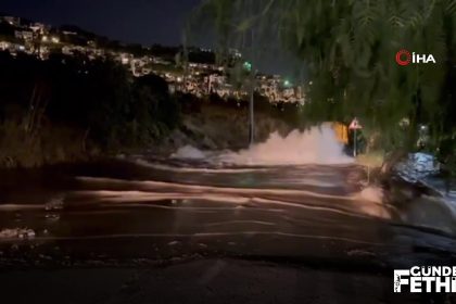 ana su isale hattında patlama,