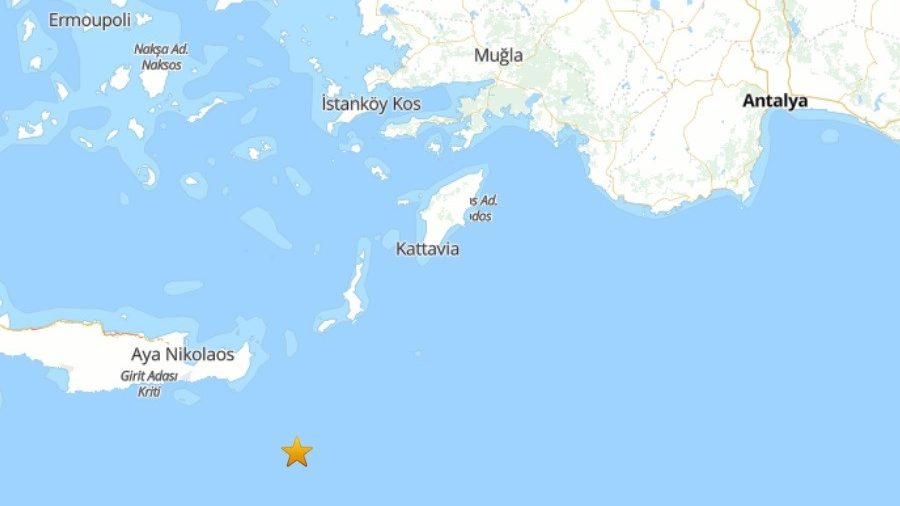 Datça açıklarında deprem,