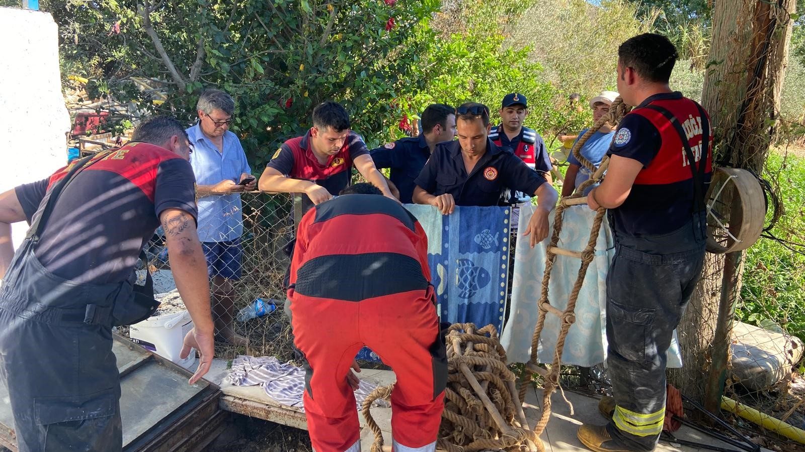 Bodrum’da evini yakıp, kendisini kuyuya atan,
