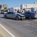 Bodrum’da otomobil minibüse çarptı, otomobilin minibüse çarptığı kazada