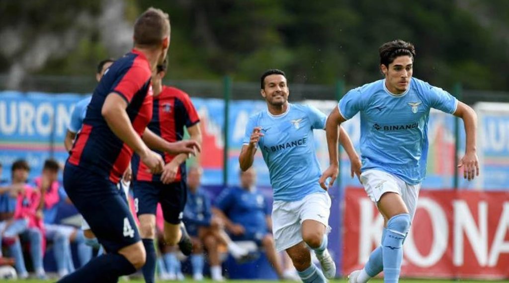 Lazio hazırlık maçında, Auronzo ile oynadığı hazırlık maçını