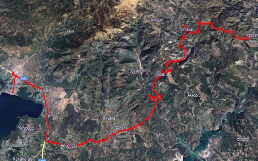 Köyceğiz'e yeni ulaşım hattını, Sazak Otmanlar ve Karaçam mahallelerine yeni ulaşım hattını