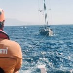 Bodrum açıklarında arızalanan tekne, arızalanan ve sürüklenmeye başlayan tekne