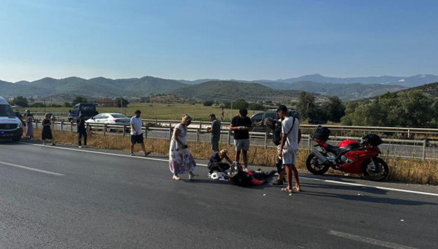 Milas trafik kazası milas motosiklet kazası milas kaza milas motosiklet kazası milas motosiklet sürücüsü Milas-Söke Karayolu