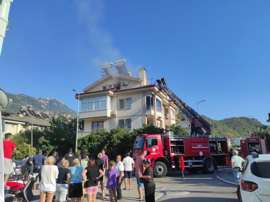 fethiye ev fethiye ev yangını tahliye edilen kiracı evi Fethiye yangın Fethiye tahliye edilen kiracı