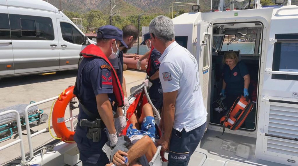 marmaris tıbbi tahliye sahil güvenlik