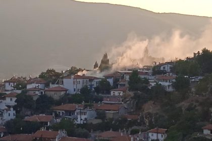 menteşe yangın muğla ev yangını orta mahalle yangın