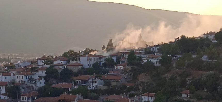 menteşe yangın muğla ev yangını orta mahalle yangın