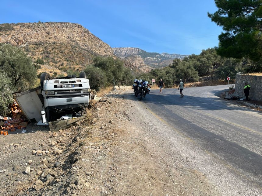 datça trafik kazası datça tır kazası datça tır devrildi datça kaza datçada kaza