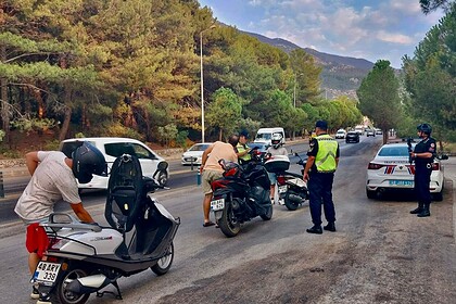 muğla motosiklet denetim kask trafik ceza
