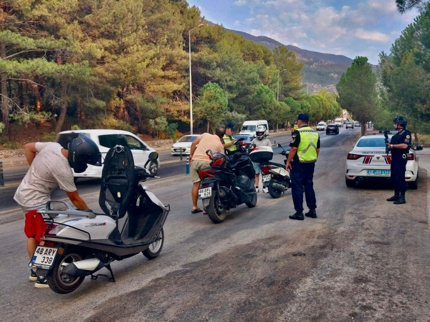 muğla motosiklet denetim kask trafik ceza