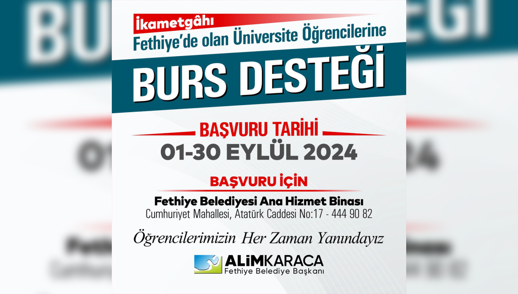 Fethiye Belediyesi burs desteği Fethiye Belediyesi burs Fethiye Belediyesi üniversite öğrenci burs