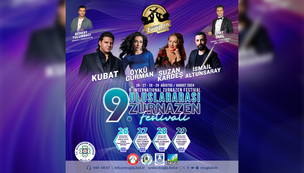 9. Uluslararası Zurnazen Festivali Muğla Büyükşehir Belediyesi'nin Muğla zurna festivali Bodrum zurna Fethiye zurna festivali
